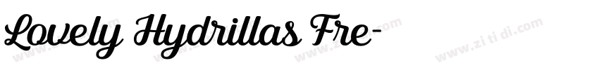 Lovely Hydrillas Fre字体转换